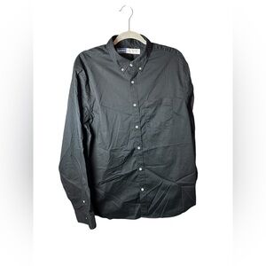Old Navy Everyday Shirt Men’s XL Black Button-Down Built-In Flex